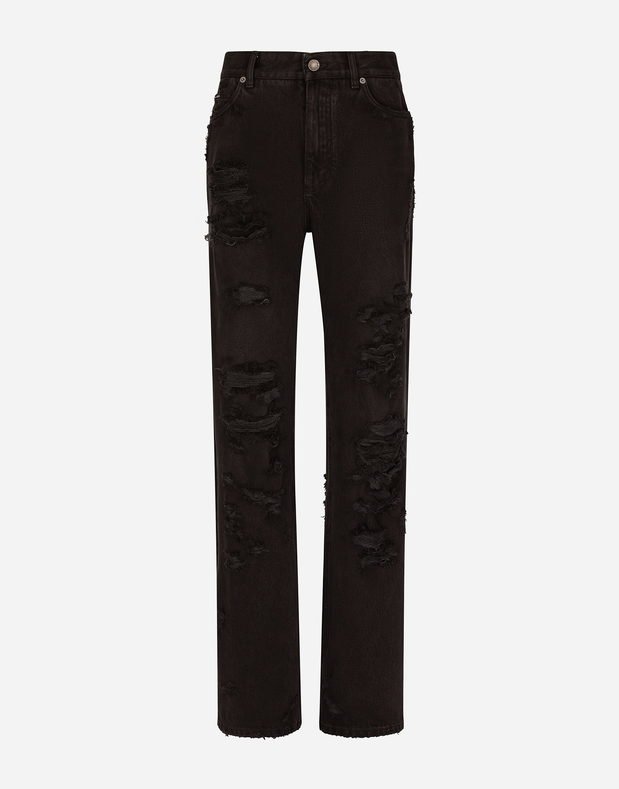 Dolce&Gabbana Flared jeans with ripped details Multicolor FTAIADG8JZ6