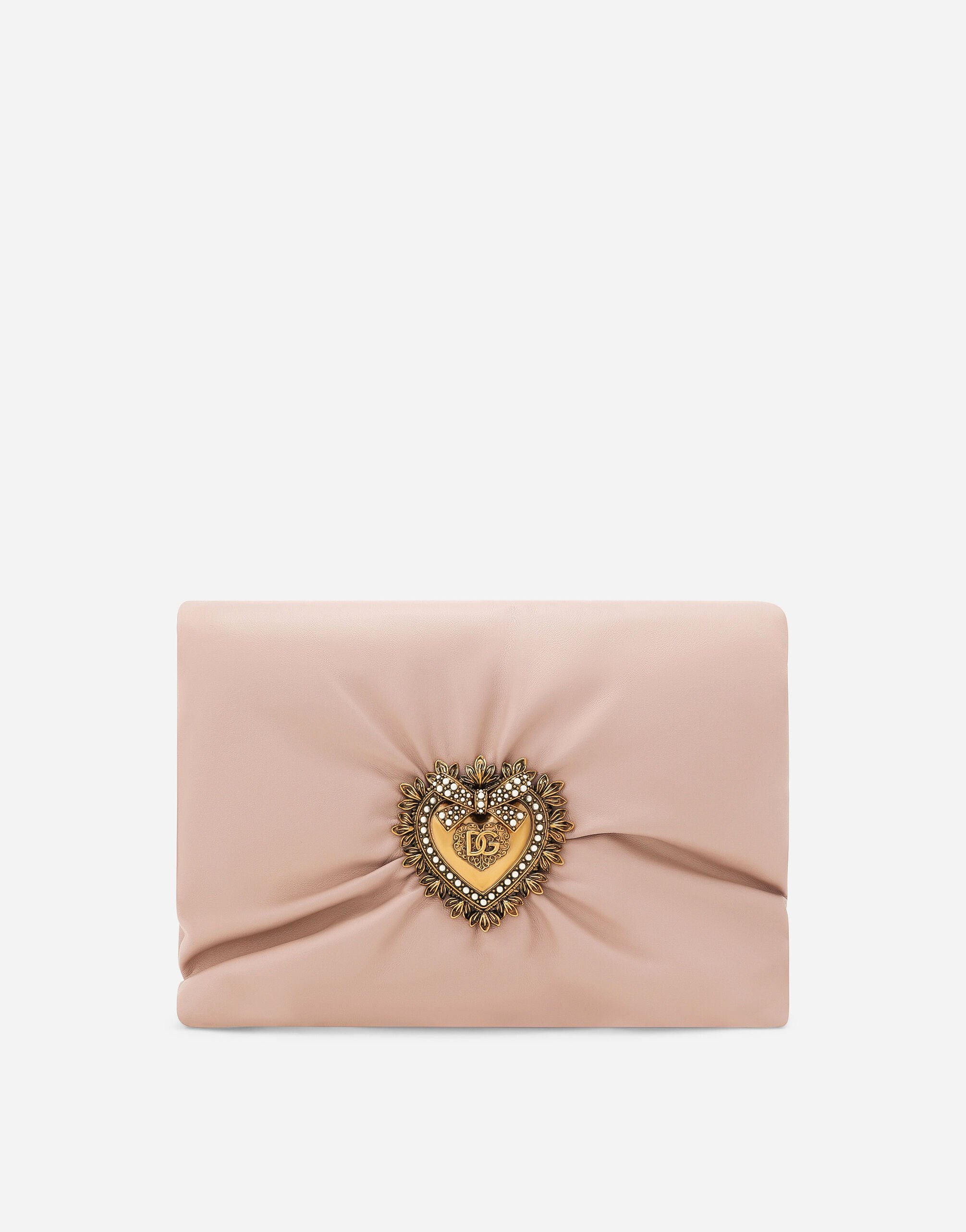 Dolce & Gabbana Medium Devotion Soft shoulder bag Pink BI0473AV967