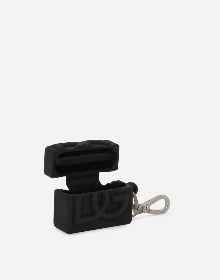 Dolce&Gabbana Étui pour AirPods en caoutchouc Noir BP3263AG816