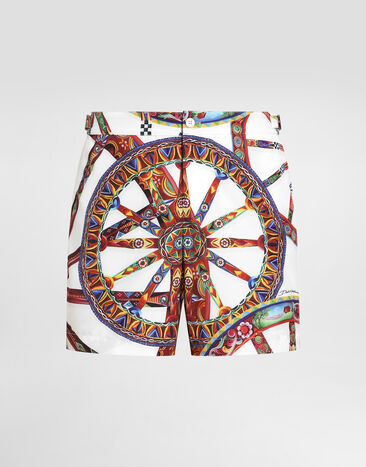 Dolce & Gabbana Carretto-print swim boxer shorts Multicolor M4A59TFSSLP