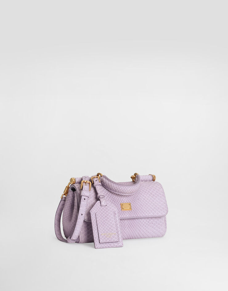 Dolce & Gabbana Mini My Sicily handbag in python Dolce & Gabbana Mini My Sicily handbag in python Lilac BB7864B2X46