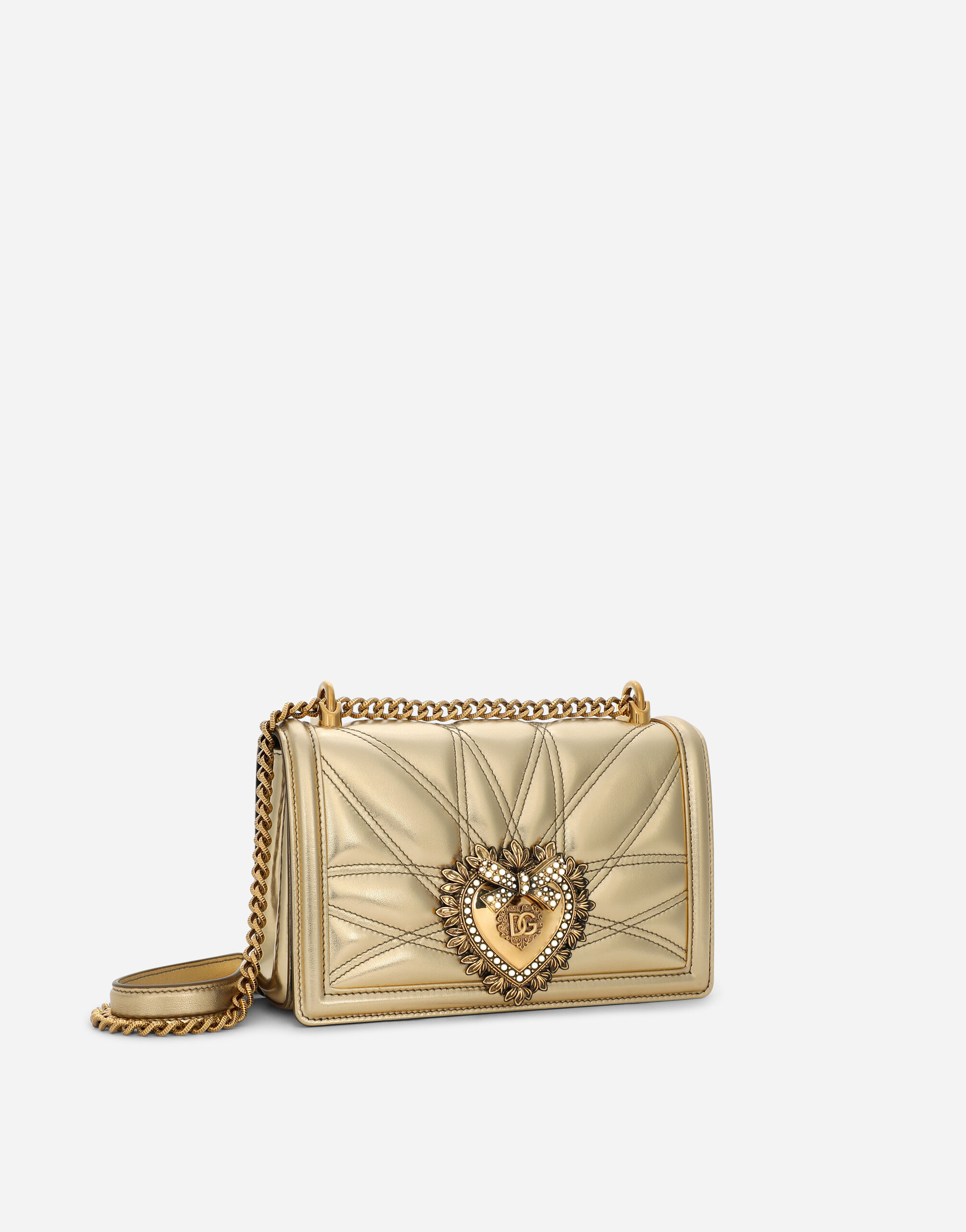BORSASPALLA TRACOLLA in Gold for Women Dolce Gabbana