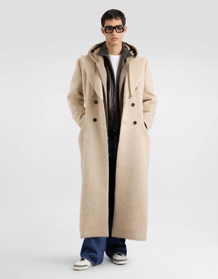 Dolce & Gabbana Zip-up hoodie Beige G9BVJTG7PLA
