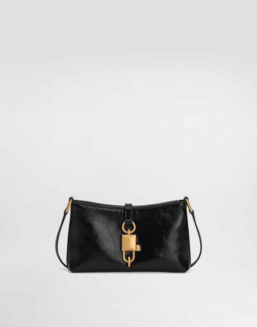 Lock shoulder bag in calfskin
