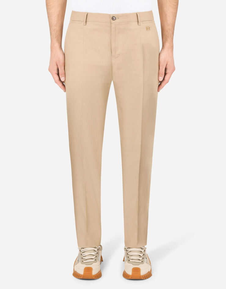 Dolce & Gabbana Linen Taormina-fit suit Beige GKC4MTGEV04