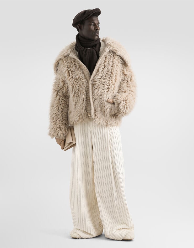 Dolce & Gabbana Bouclé-effect pullover Dolce & Gabbana Bouclé-effect pullover Beige GXXCLTJGMMO