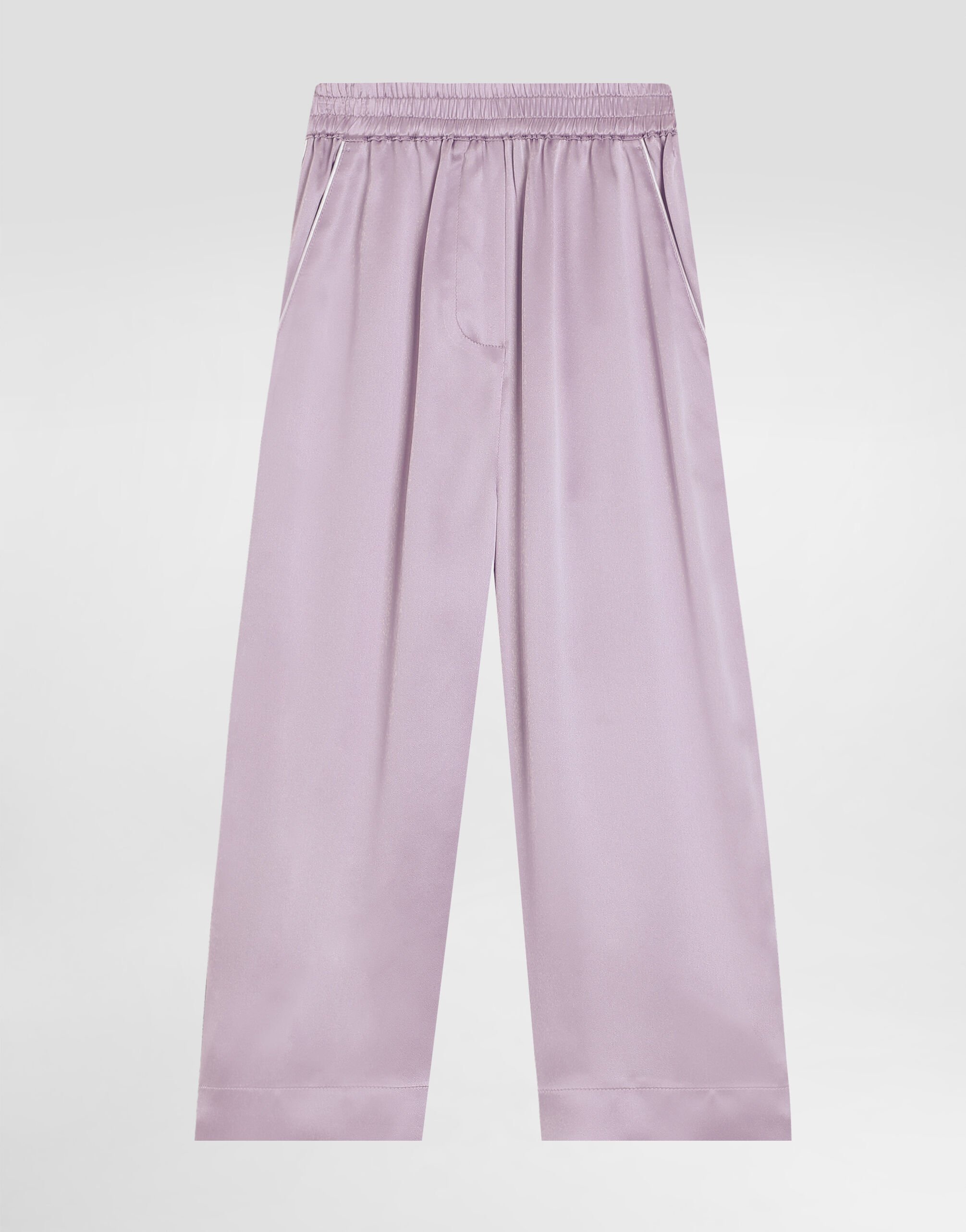 【送料&関税込】Dolce & Gabbana Satin Pajama Pants Silk satin pajama pants in Black for Women | Dolce&Gabbana® US