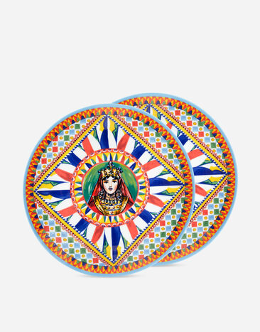 Dolce & Gabbana Набор из 2 плоских тарелок из фарфора разноцветный TC0085TCA48