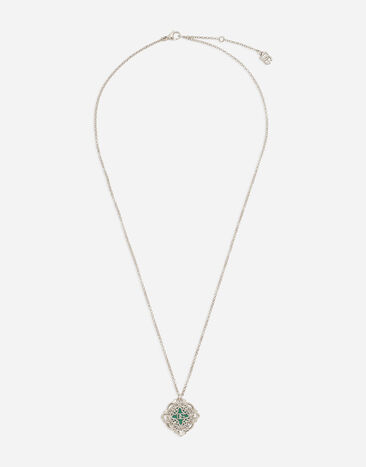 Dolce & Gabbana Halskette Majolika Silber WNQ5S2W1111