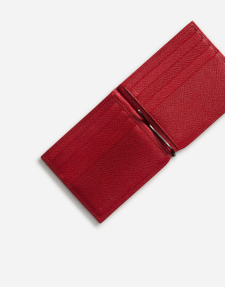 Dolce & Gabbana Crocodile skin bifold wallet with money clip Red BP1920A2088