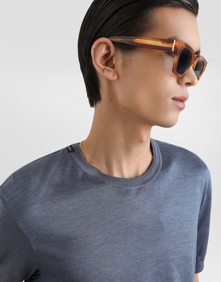 Dolce & Gabbana Silk t-shirt Grey G8ST1TG7P0F