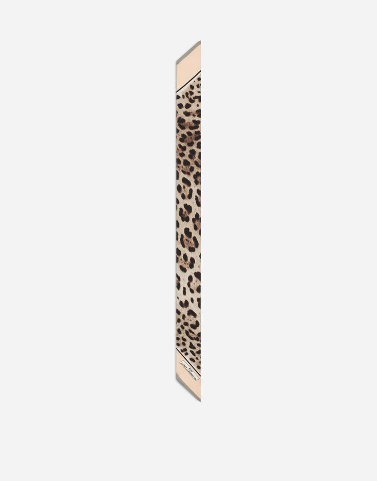 Dolce & Gabbana KIM DOLCE&GABBANA Лента из твила с леопардовым принтом леопардовым принтом FS215AGDBQC