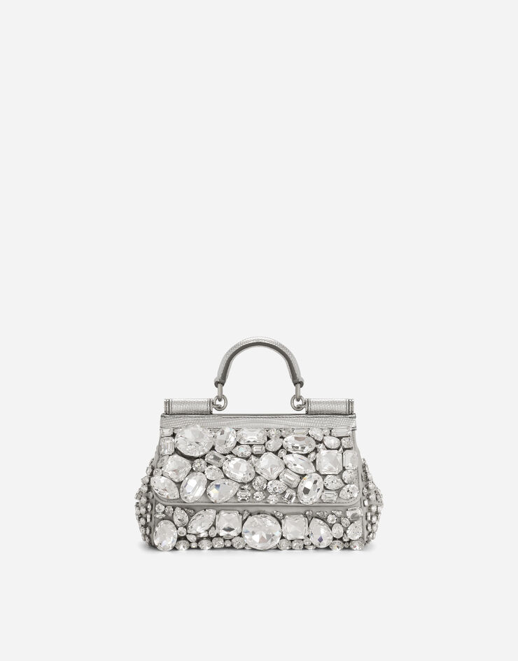 Dolce & Gabbana KIM DOLCE&GABBANA Sac à main Sicily petit format Argent BB7116AL905