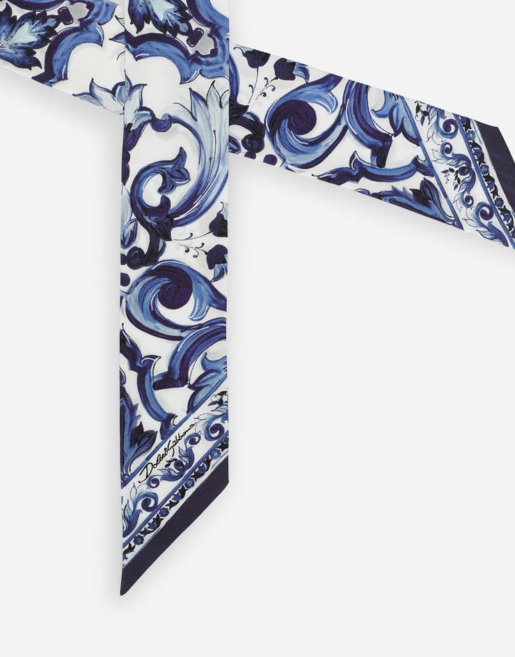 Dolce & Gabbana Majolica-print twill headscarf Multicolor FS215AGDAOY
