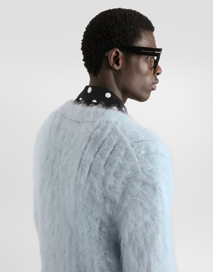 Dolce & Gabbana Mohair cardigan Dolce & Gabbana Mohair cardigan Grey GXVBSTJGMMP