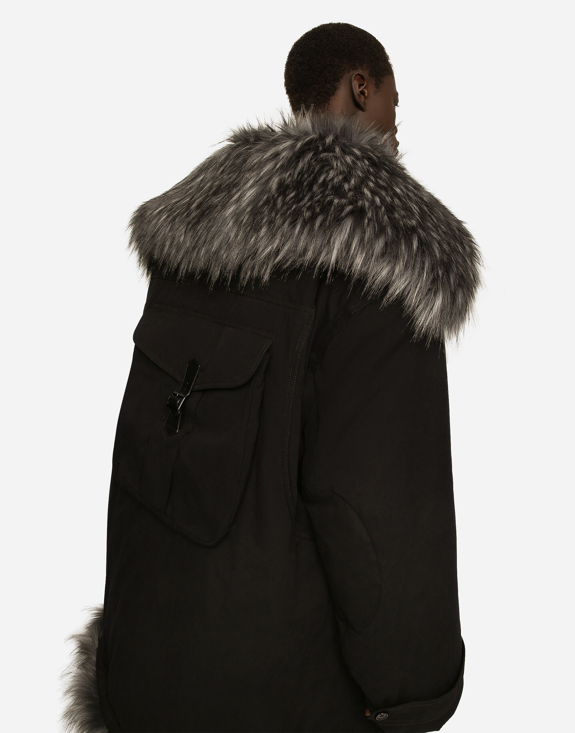 Fur lined peacoat 2025