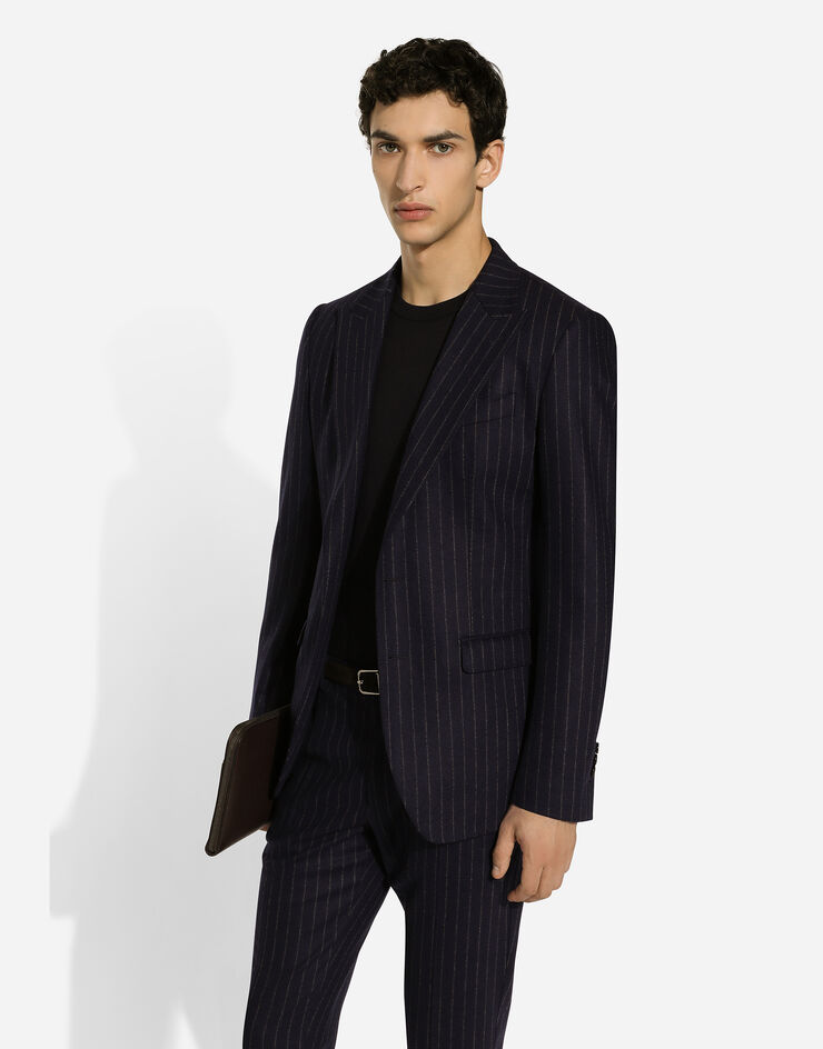 Dolce & Gabbana 细条纹法兰绒单排扣 Taormina 夹克 多色 G2NW0TFRCB7