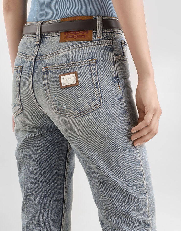 Dolce & Gabbana 5-pocket denim trousers Multicolor FTDDFDG8OT9