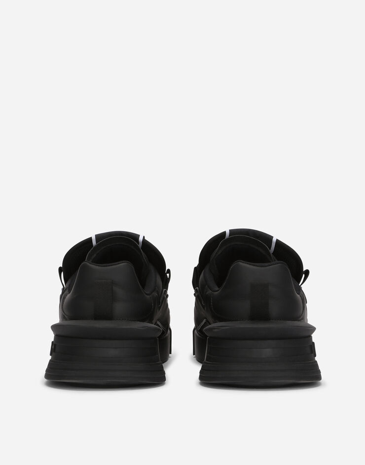 Dolce & Gabbana Mixed-material Portofino sneakers Black CS2061AB950