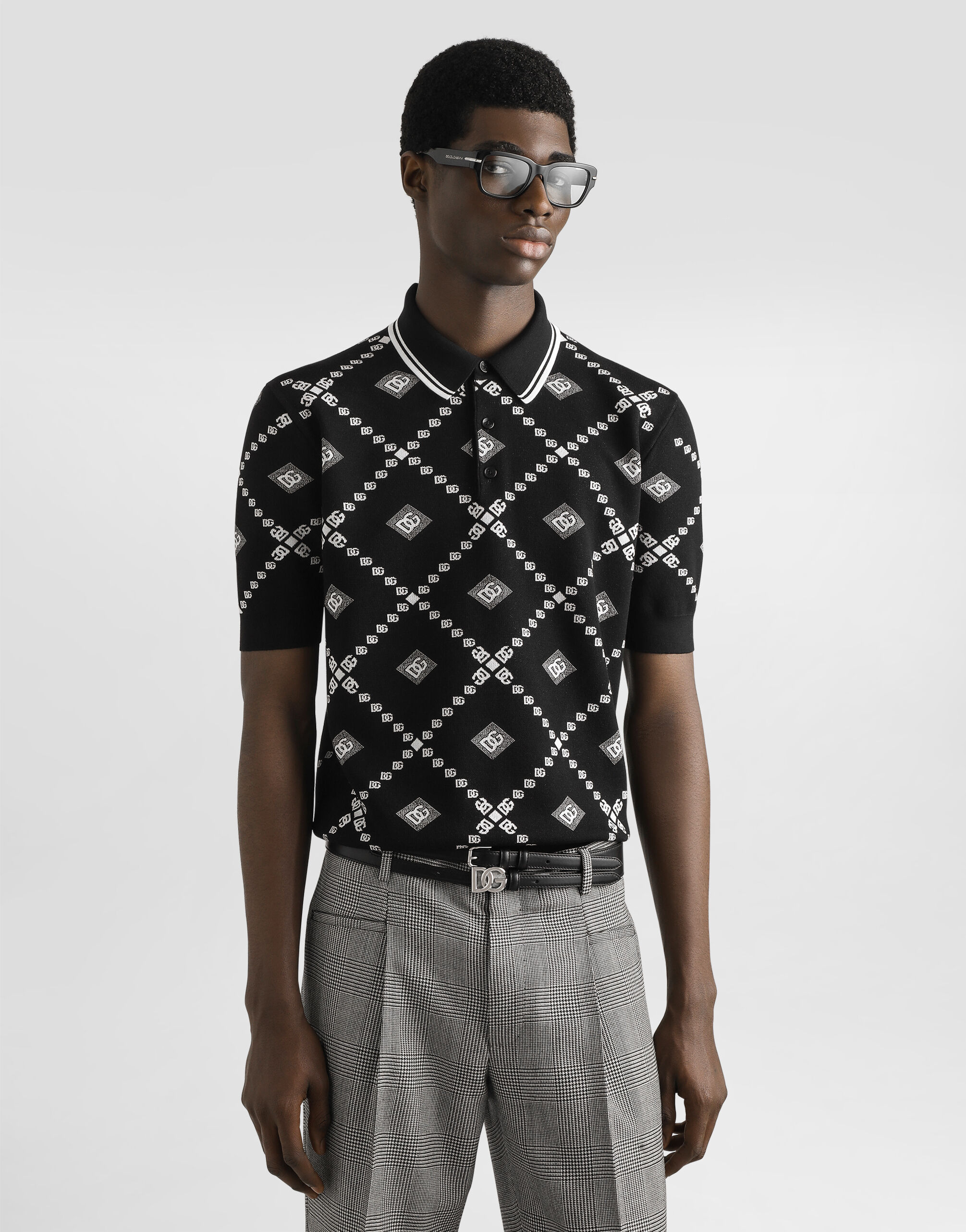 トップス Gather black polo shirts Unisex pique polo shirt - District Dogs