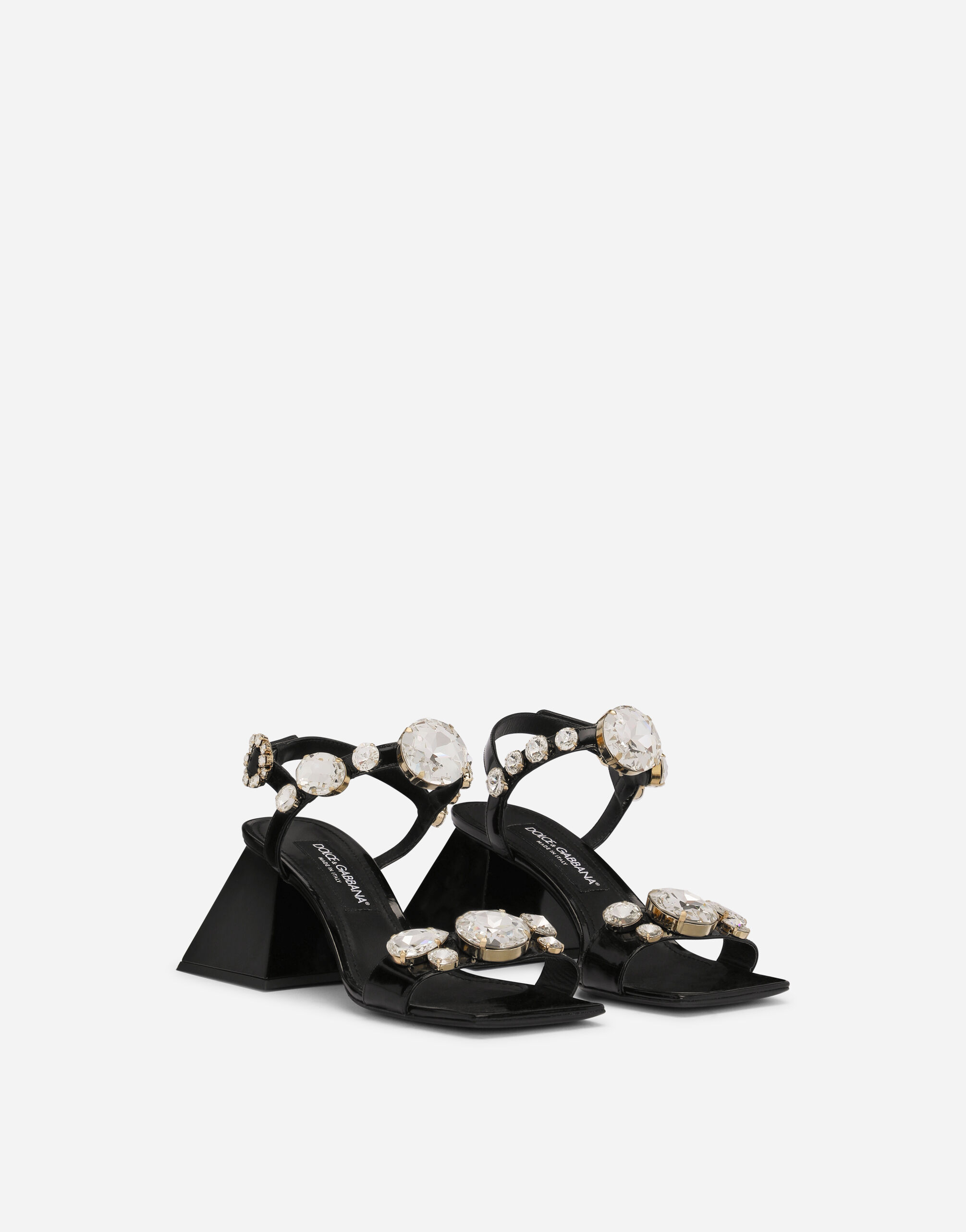 【足元に宿る自信と輝き】D&G シャイニーカーフスキン サンダル 足元に宿る自信と輝き】D&G シャイニーカーフスキン サンダル
