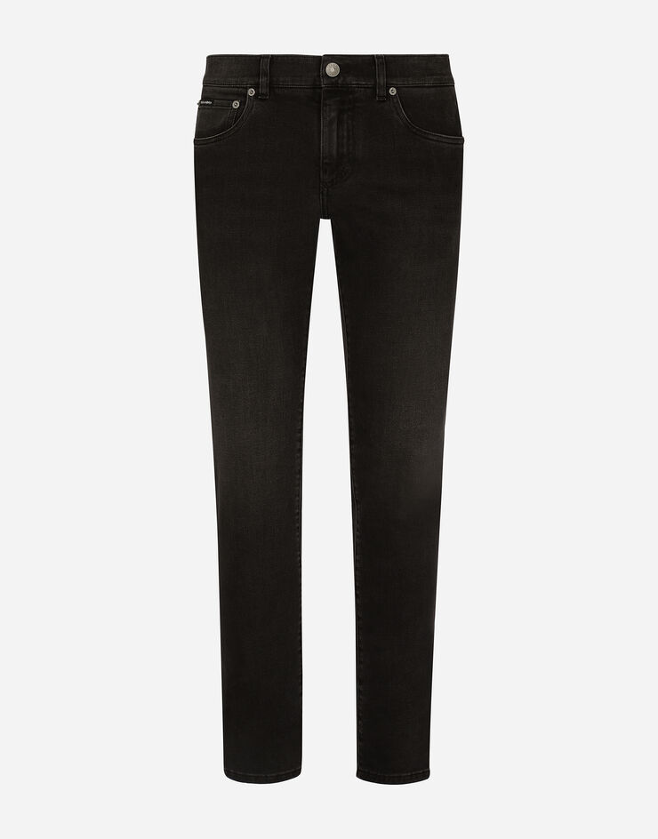 Dolce & Gabbana Серые эластичные джинсы скинни с винтажным эффектом разноцветный GY07LDG8HW4