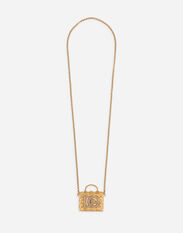 Dolce & Gabbana Vintage brass DG necklace Pink BB7598AW576