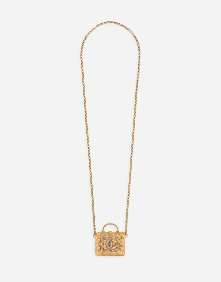Dolce & Gabbana Металлическое ожерелье DG из винтажной латуни золотой BI3114AY092