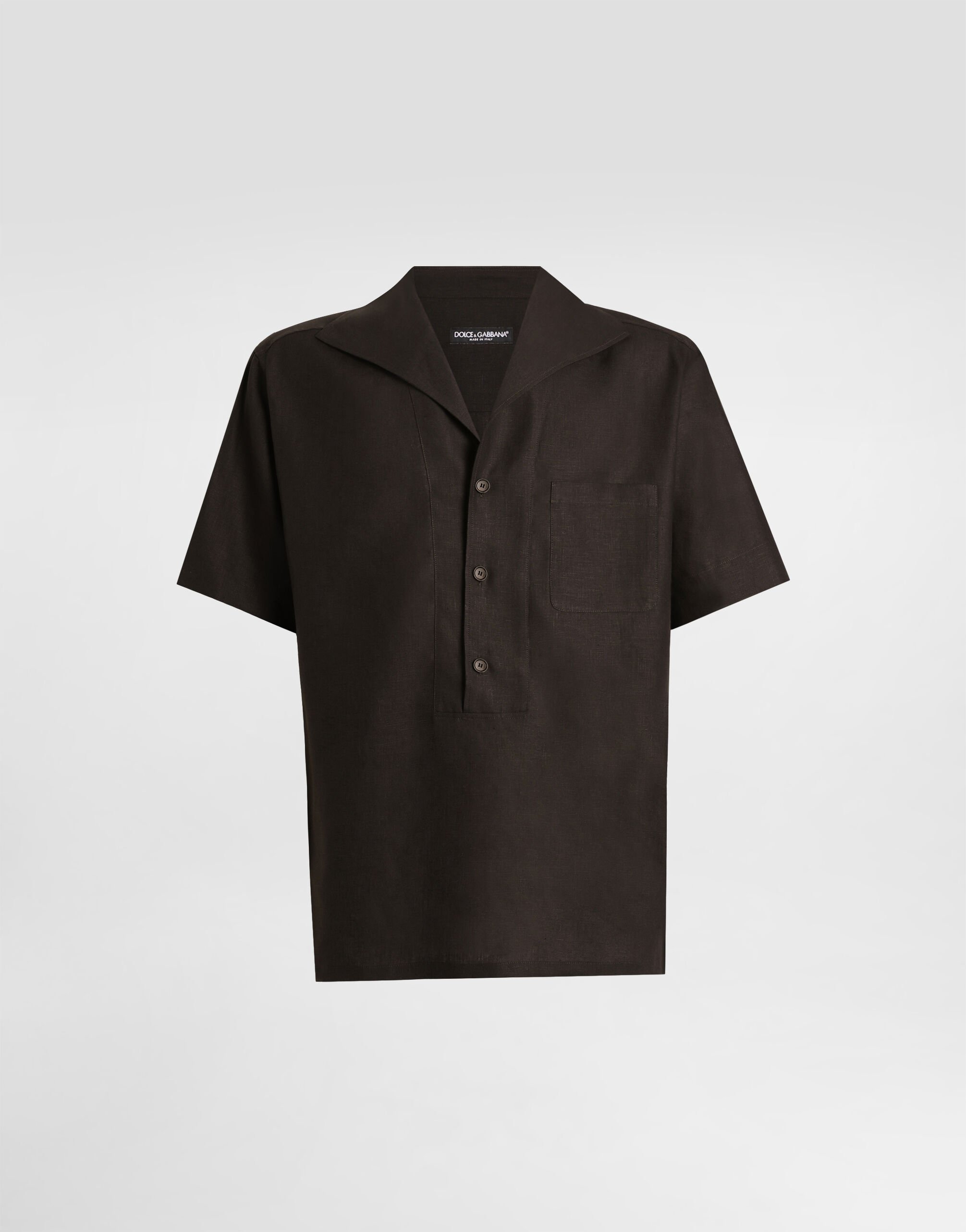 グレーのメンズ Cotton T-shirt with embroidery | Dolce&Gabbana®