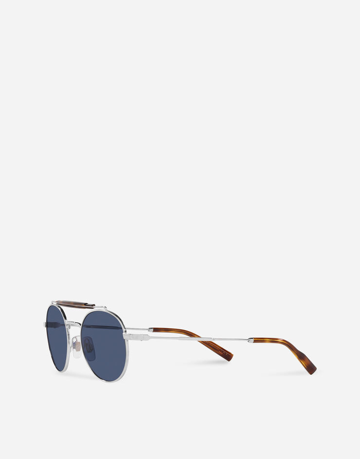 Dolce & Gabbana Diagonal Cut Sunglasses Silver VG2295VA580