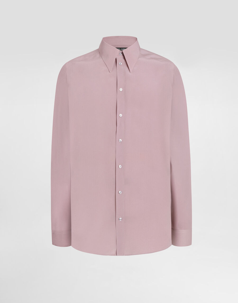 Silk crêpe de chine gold shirt