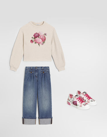 Dolce & Gabbana Cotton sweatshirt Multicolor L5JWDIHU7Y1