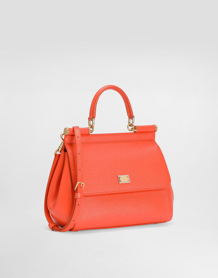 Dolce & Gabbana Small Sicily handbag in calfskin Orange BB6003B1001