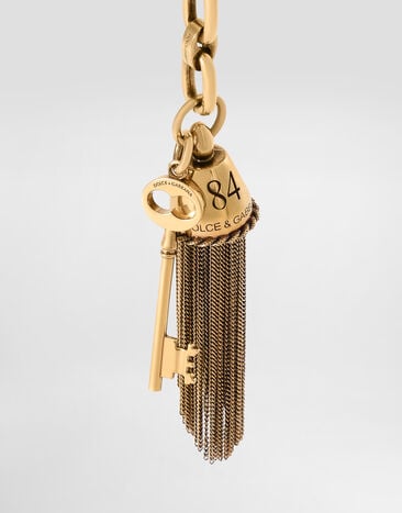 Dolce & Gabbana Schlüsselanhänger aus Metall mit Charm Gold BI3487A0498