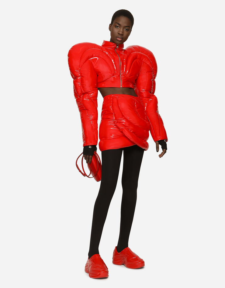 Dolce & Gabbana 徽标弹力饰带科技平纹针织打底裤 黑 FTCOGTFUUBD