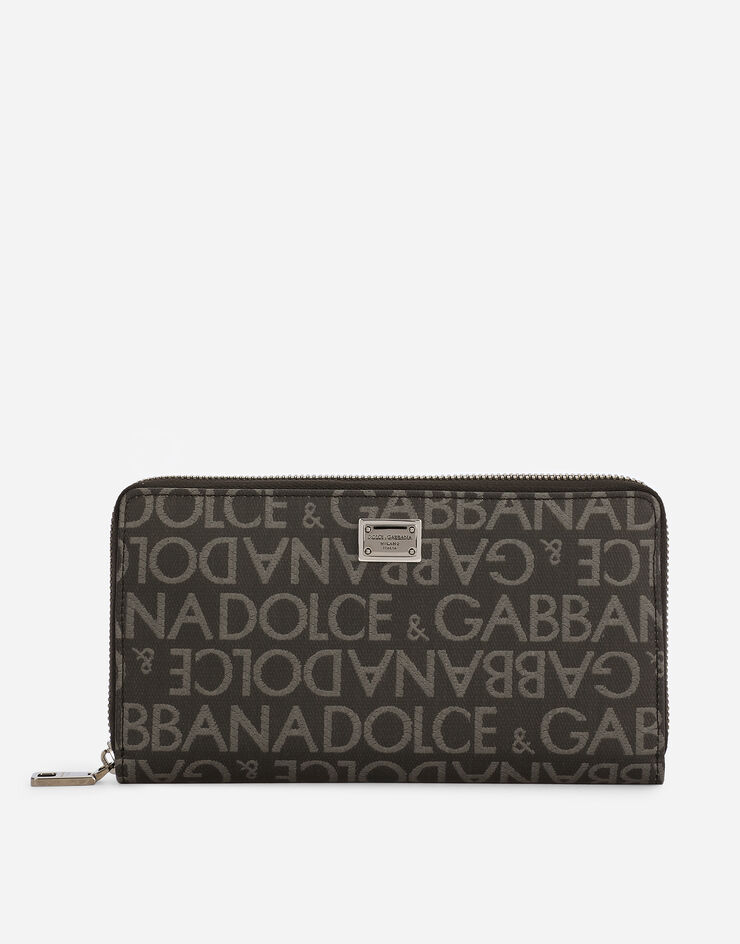 Dolce&Gabbana Zip-around coated jacquard wallet Multicolor BP1672AJ705