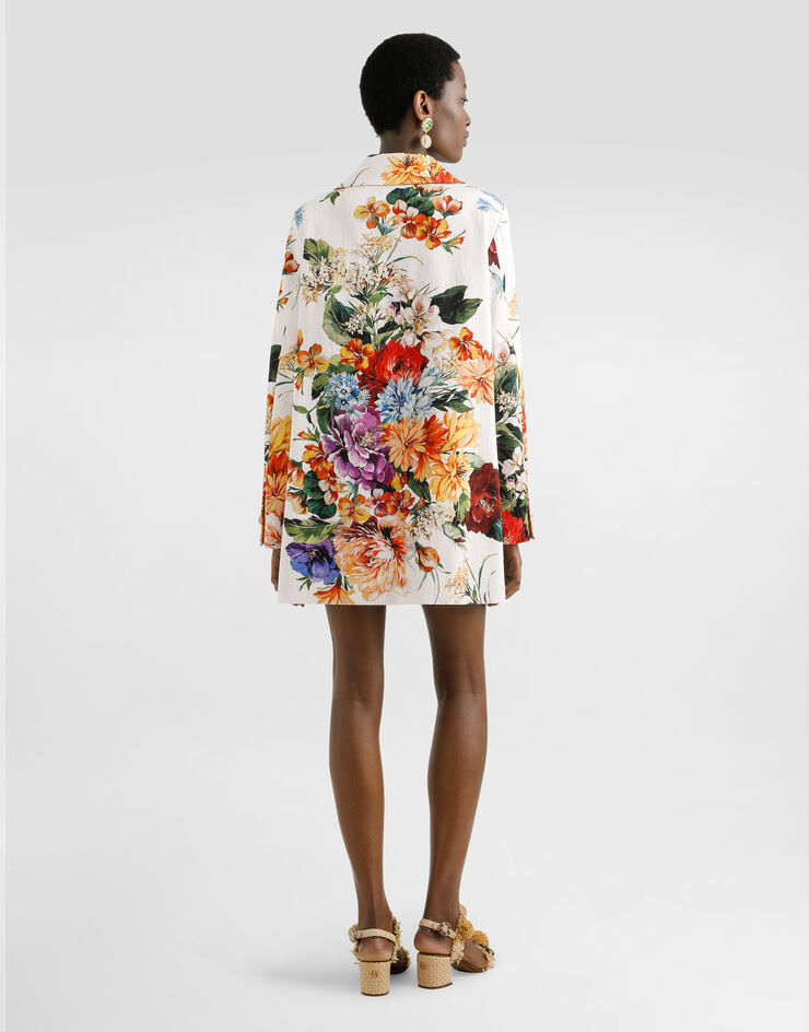 Dolce & Gabbana Minirock mit Blumenbouquet-Print Drucken F4C6HTFSRQU