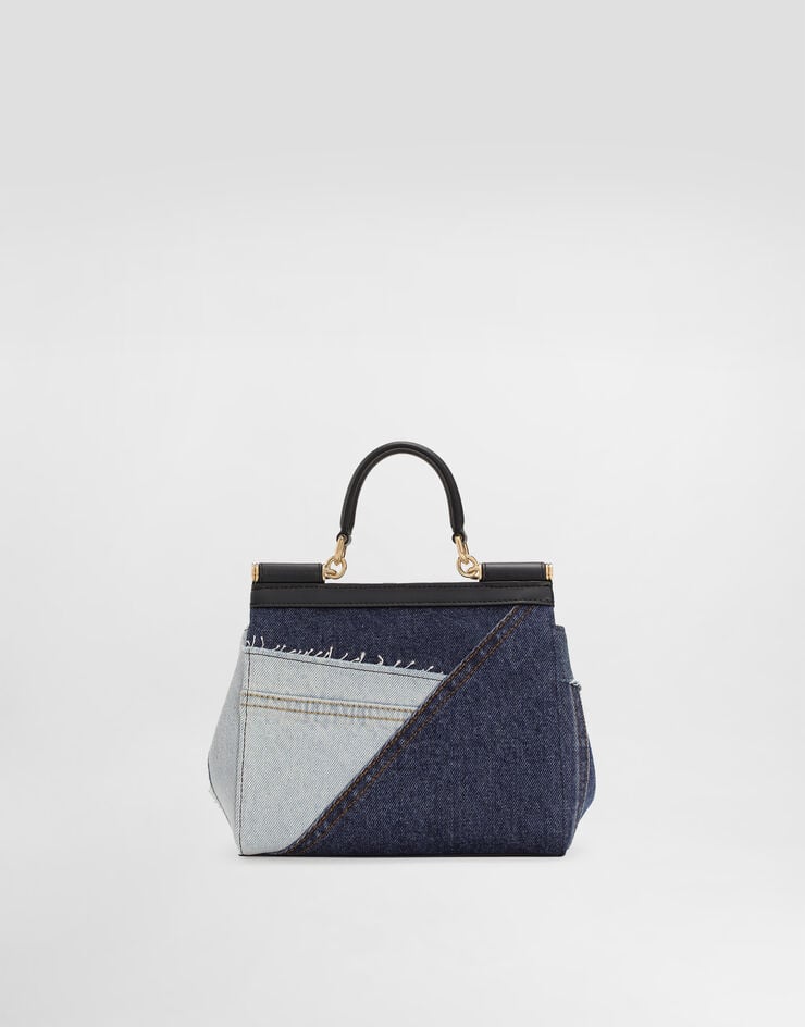 Dolce & Gabbana Small Sicily handbag in denim and calfskin Dolce & Gabbana Small Sicily handbag in denim and calfskin Denim BB6003AO621