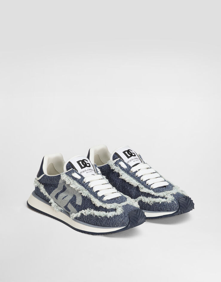Dolce & Gabbana Zapatilla DG Cushion en mezcla de materiales Azul Claro CK2288A6D44