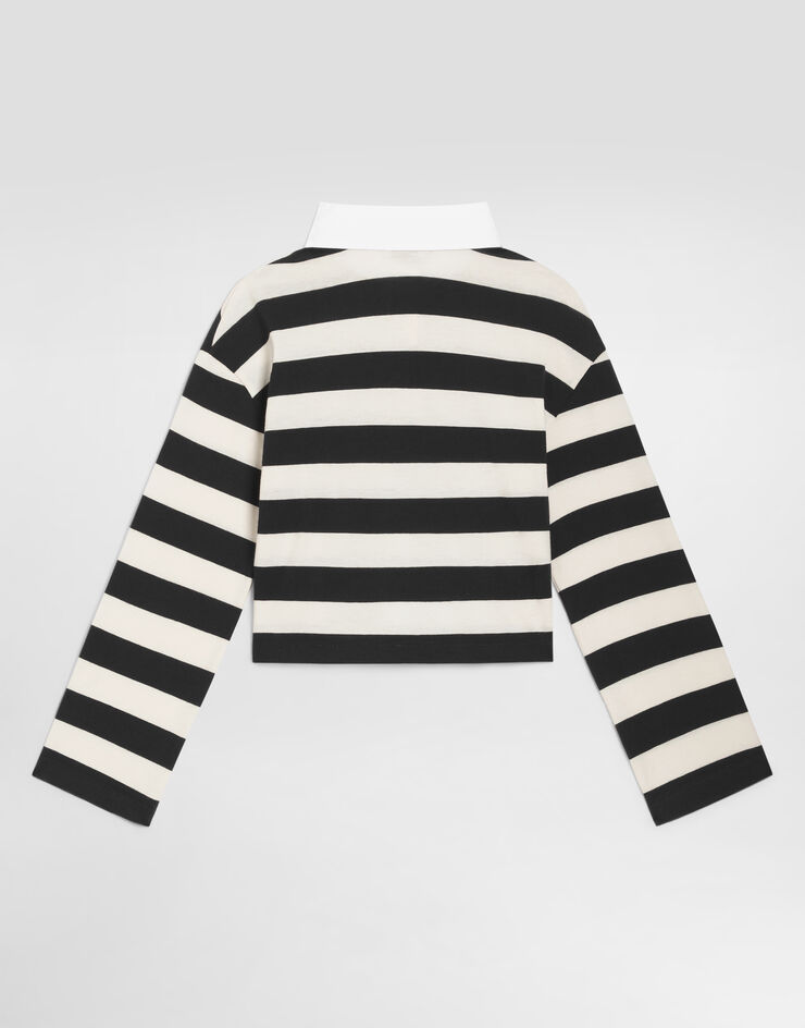 Dolce & Gabbana Polo shirt in striped jersey Dolce & Gabbana Polo shirt in striped jersey Multicolor L5JTRCFB7DO
