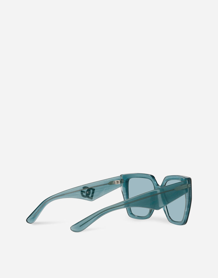 Dolce & Gabbana DG Crossed Sunglasses Fleur azure VG443AVP6E3