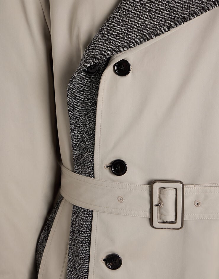 Dolce & Gabbana Double-breasted padded trench coat Dolce & Gabbana Double-breasted padded trench coat Beige G060VTFUS32