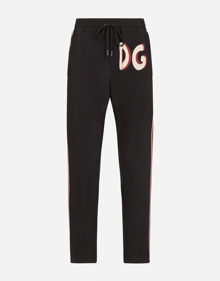 Dolce & Gabbana CADY JOGGING PANTS WITH PIN-UP PRINT Dolce & Gabbana CADY JOGGING PANTS WITH PIN-UP PRINT NERO GW9OATFP8FC