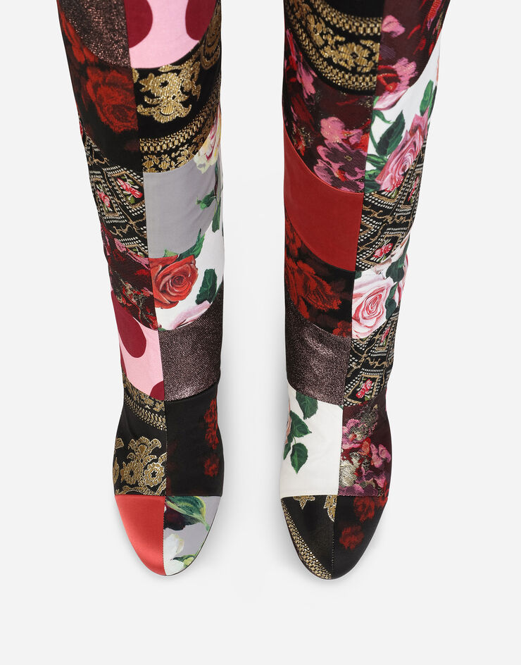 Dolce & Gabbana Patchwork fabric boots MULTICOLOR CU0707AO722