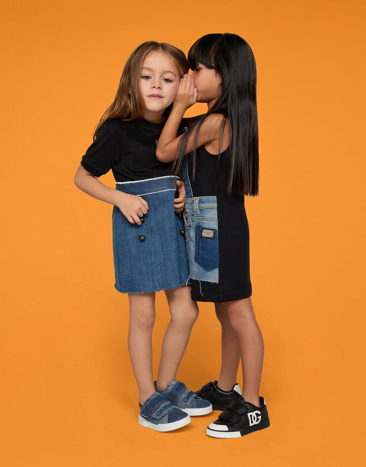 Denim Portofino Light sneakers in Blue for Dolce&Gabbana® US