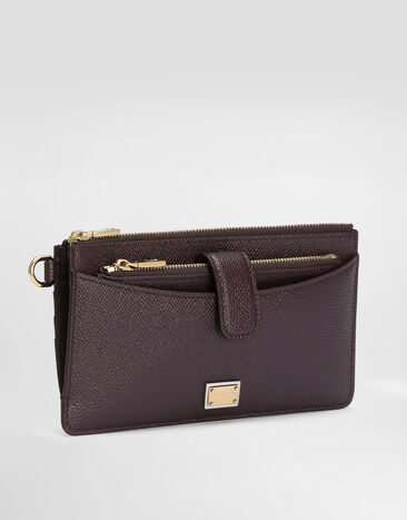 Dolce & Gabbana Dauphine calfskin card holder Dolce & Gabbana Dauphine calfskin card holder Purple BI3335A1001