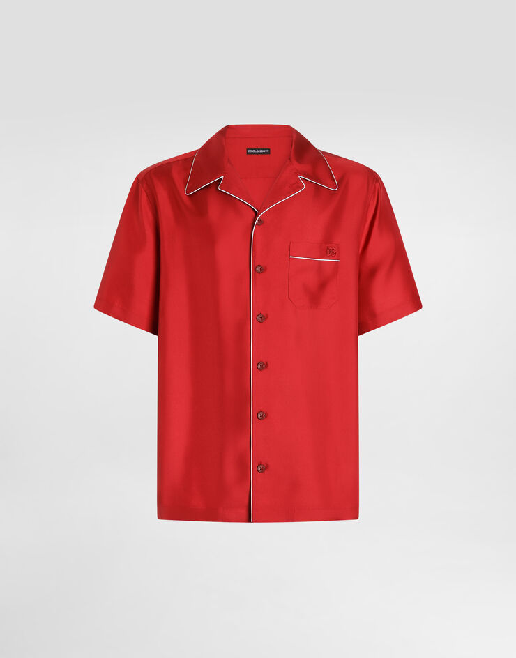 Dolce & Gabbana Hawaii silk twill shirt Dolce & Gabbana Hawaii silk twill shirt Red G5KS3ZFU1XB