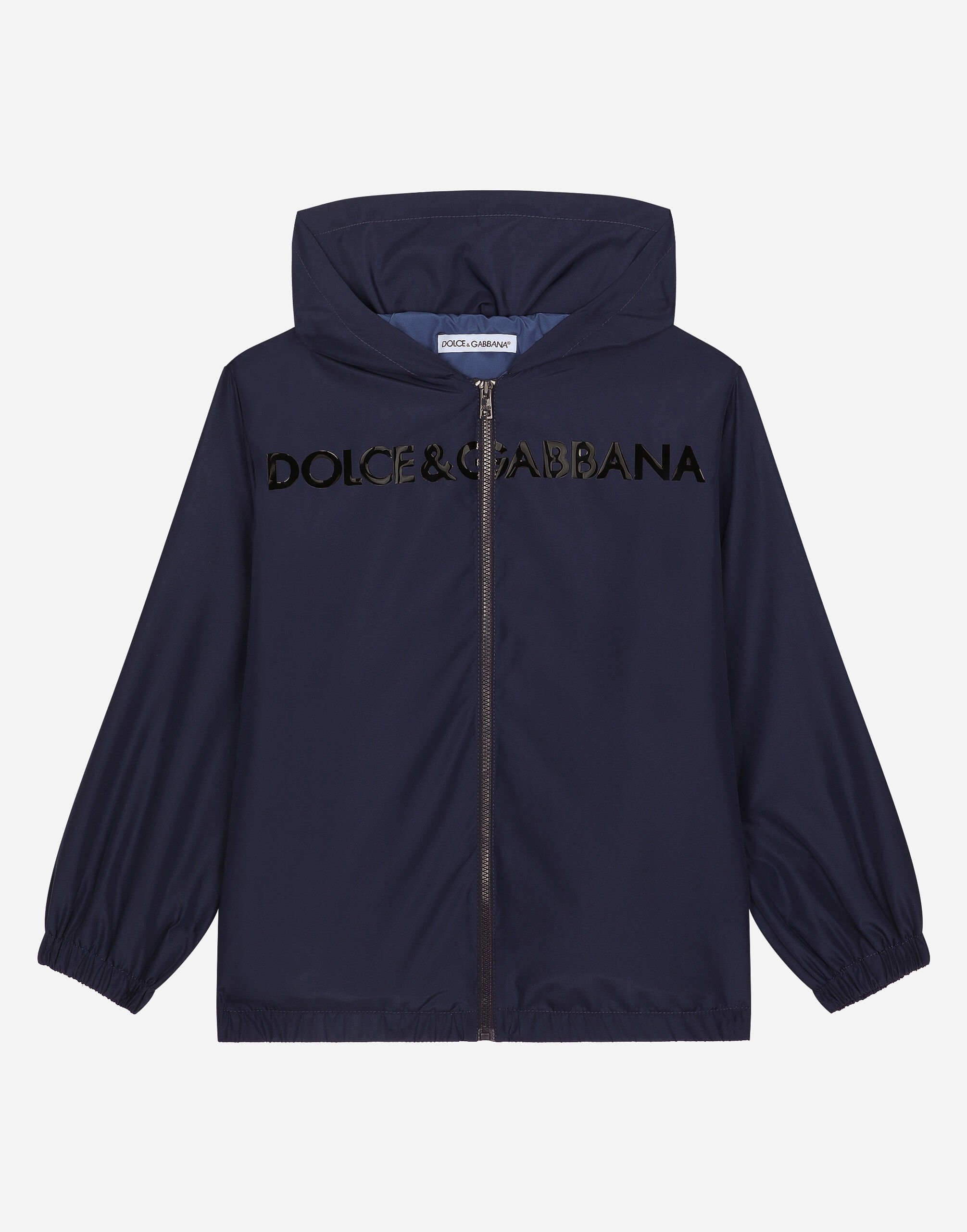 Dolce & Gabbana ウィンドブレーカー ナイロン ドルチェ＆ガッバーナロゴ ブルー L4JC28G7L2F