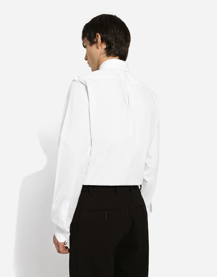 Dolce&Gabbana Cotton Martini-fit shirt White G5JL8TGG865