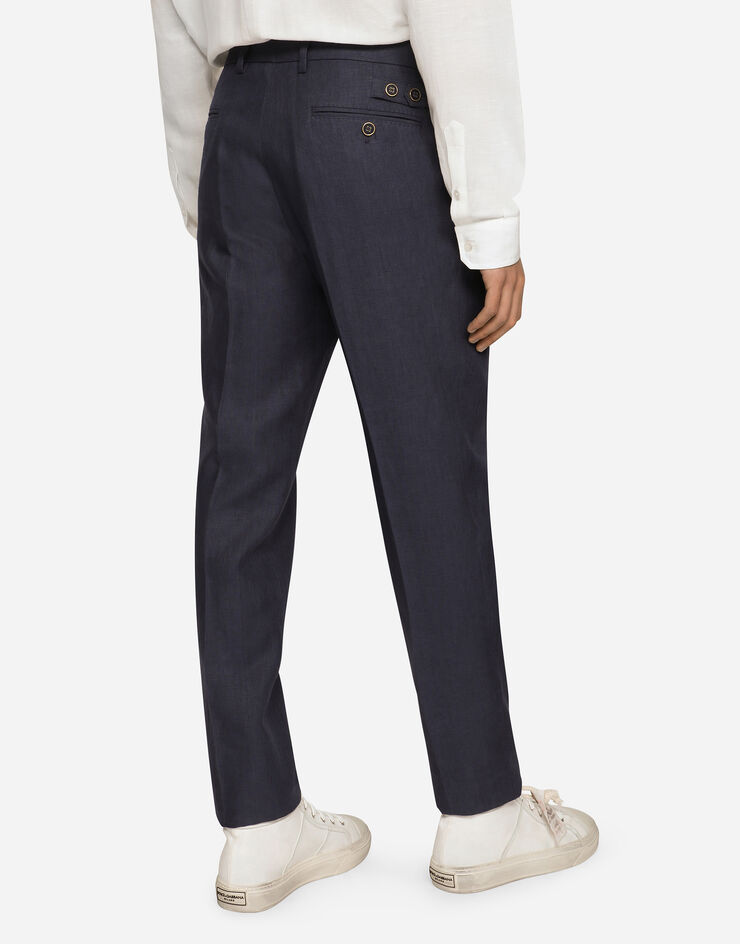 Dolce & Gabbana Linen pants Blue GY6IETGG868